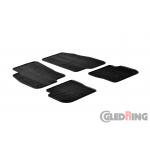 Original Gledring Passform Fußmatten Gummimatten 4 Tlg.+Fixing - Fiat Punto EVO 2010-2014